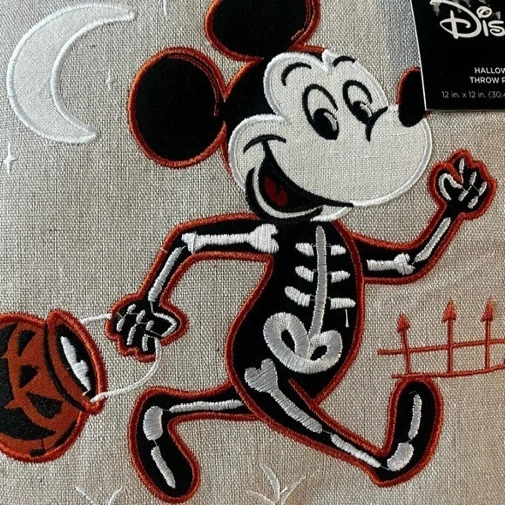 Celebrate Together Halloween Mickey and Minnie Pillows Embroidered Throw Pillows